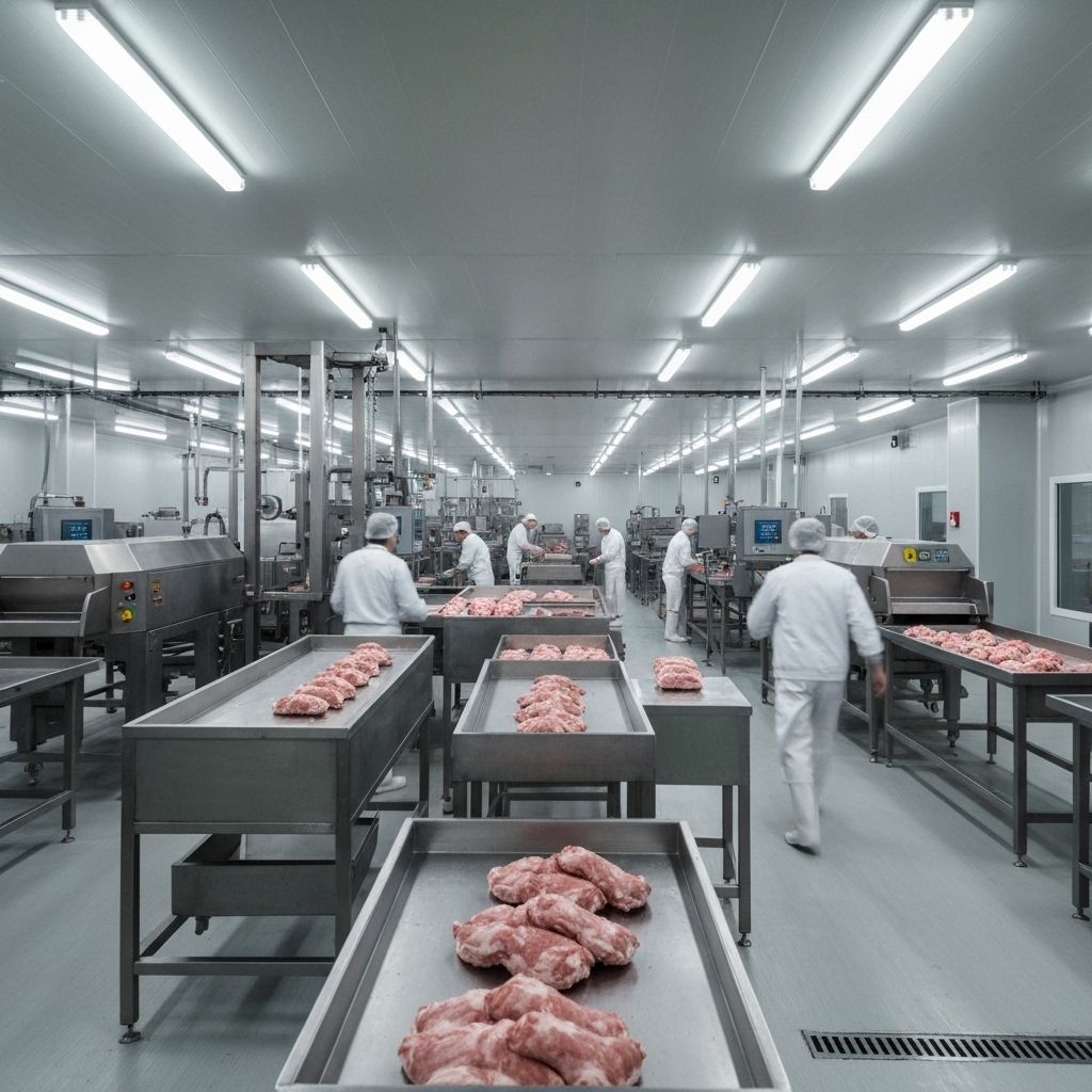 Modern meat processing facility